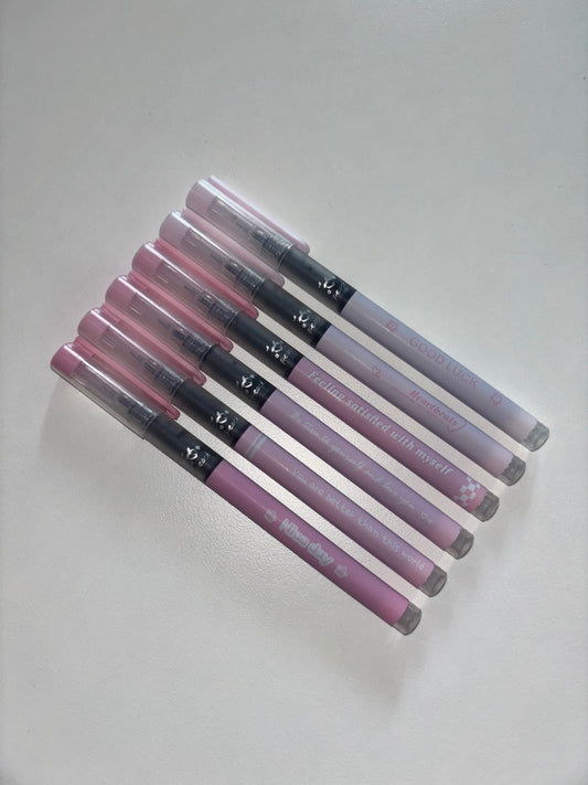 Lot de 6 stylos colorés