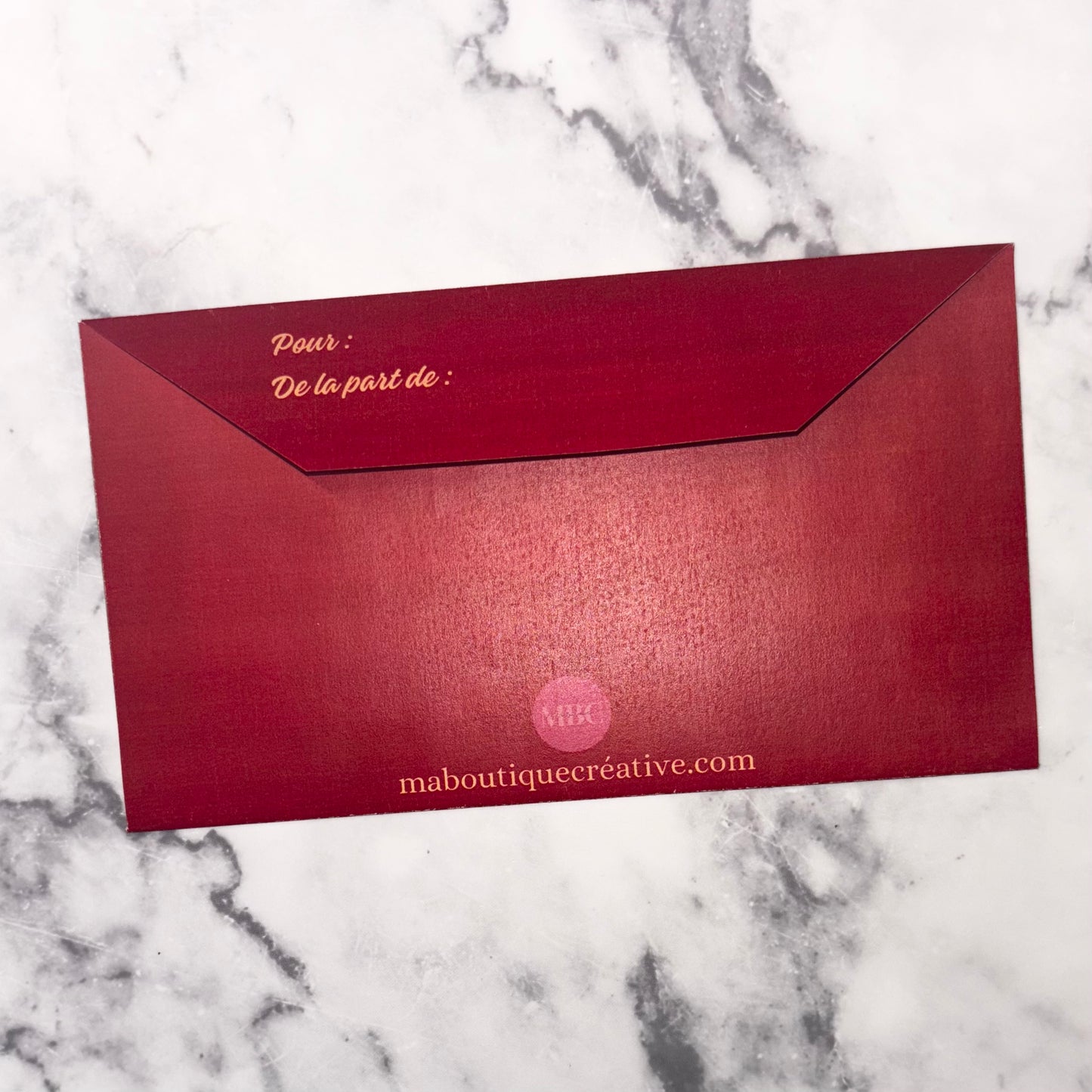 Enveloppe argent format téléchargement (pas de format physique)