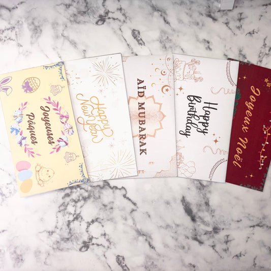 Enveloppe argent format téléchargement (pas de format physique)