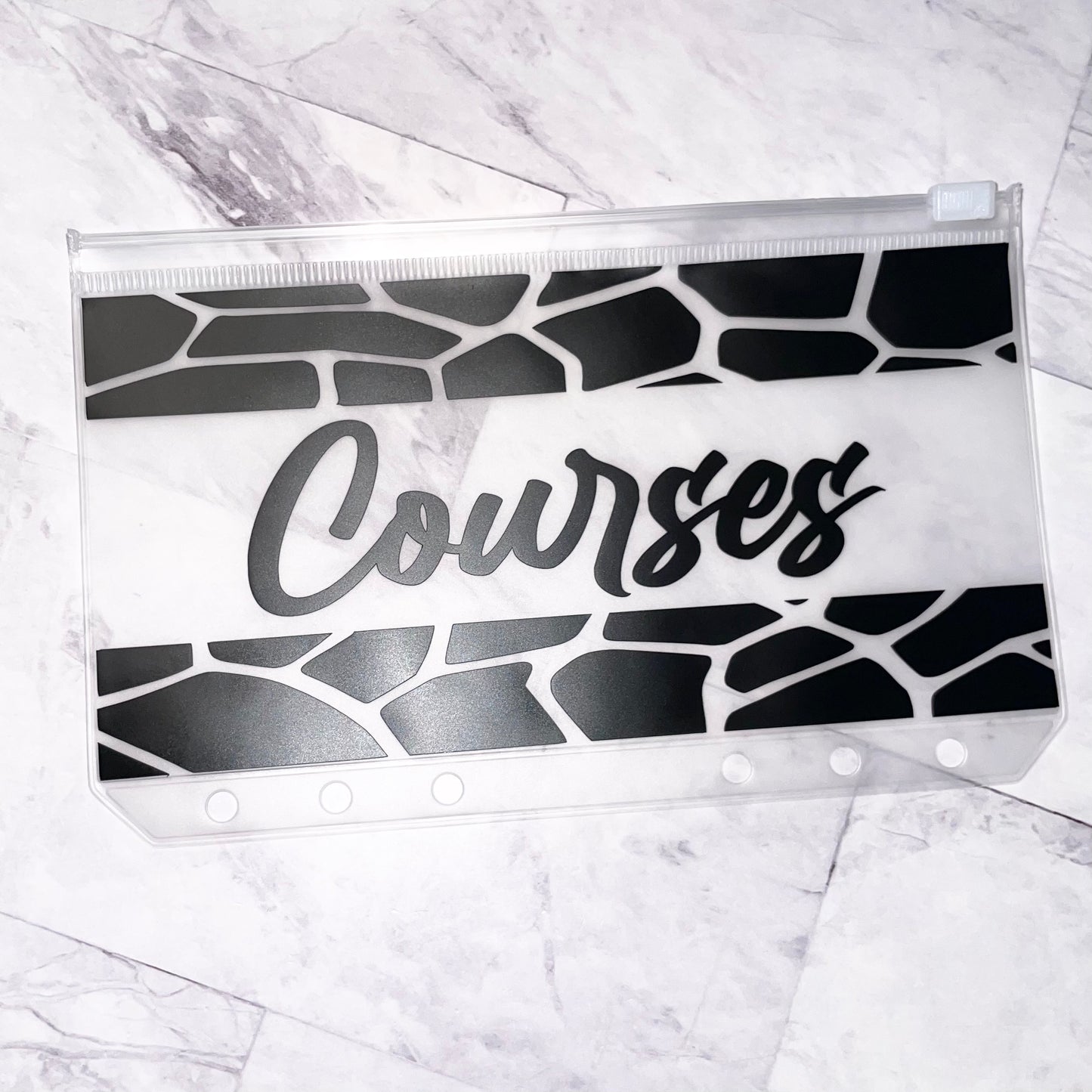 1 enveloppe zip Animal Print