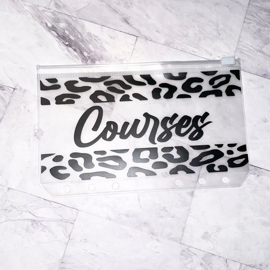 1 enveloppe zip Animal Print