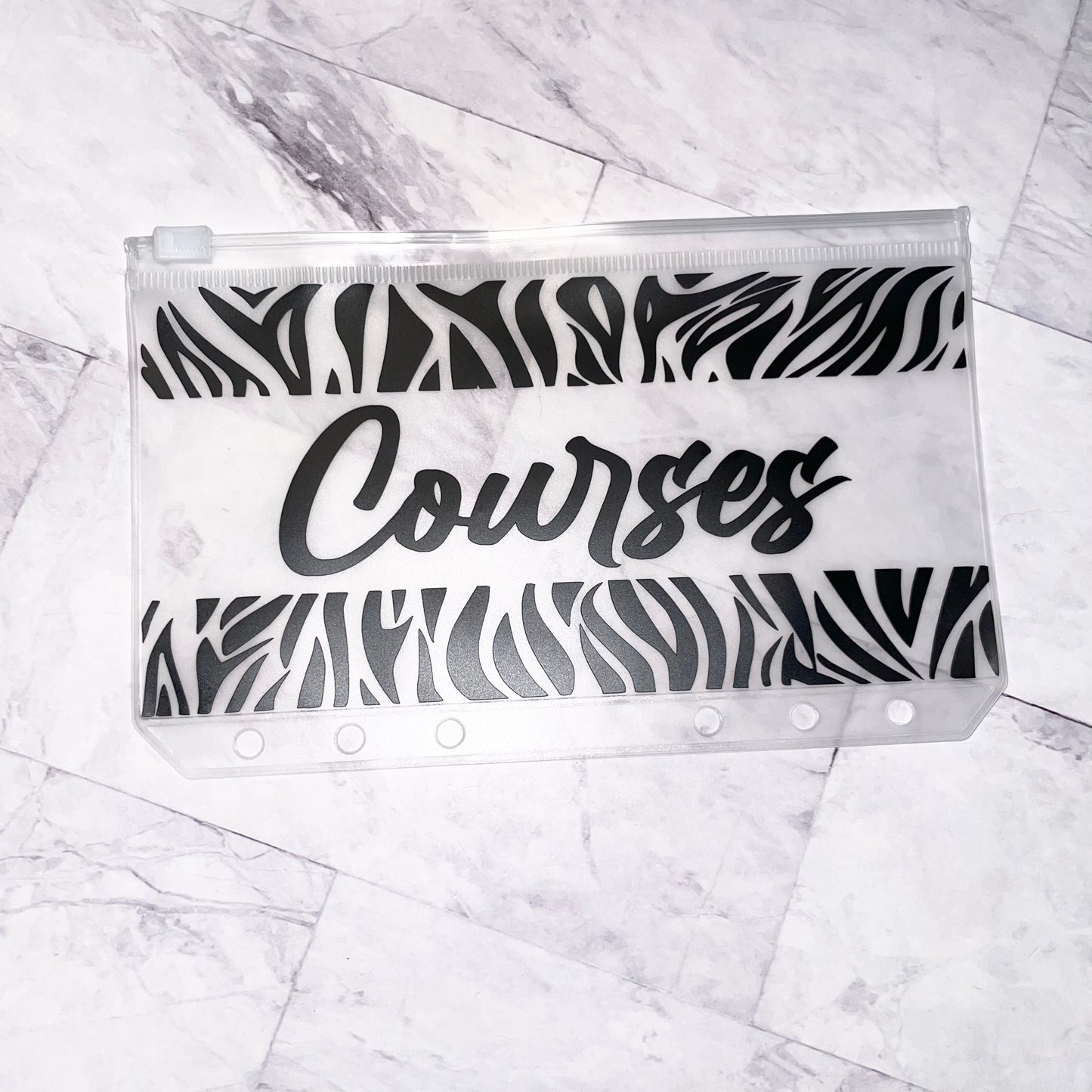 1 enveloppe zip Animal Print