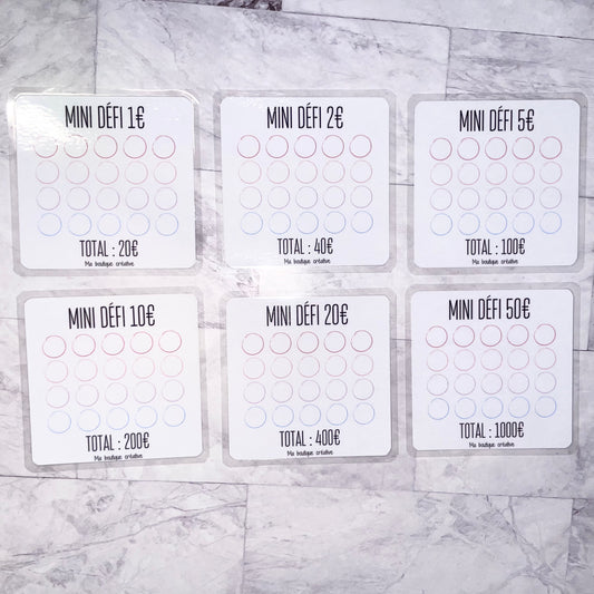 Minis défis budget