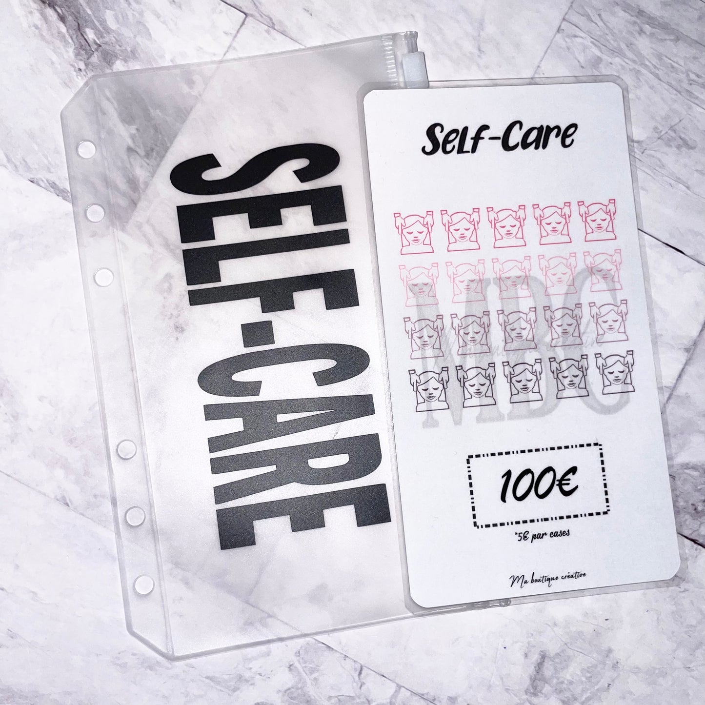 Kit Self-Care 100€ enveloppe zip A6 + tracker