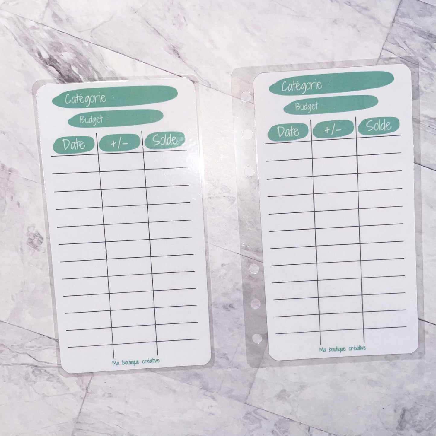 1 Tracker budget coloré (avec ou sans perforations) format A6 ou A7