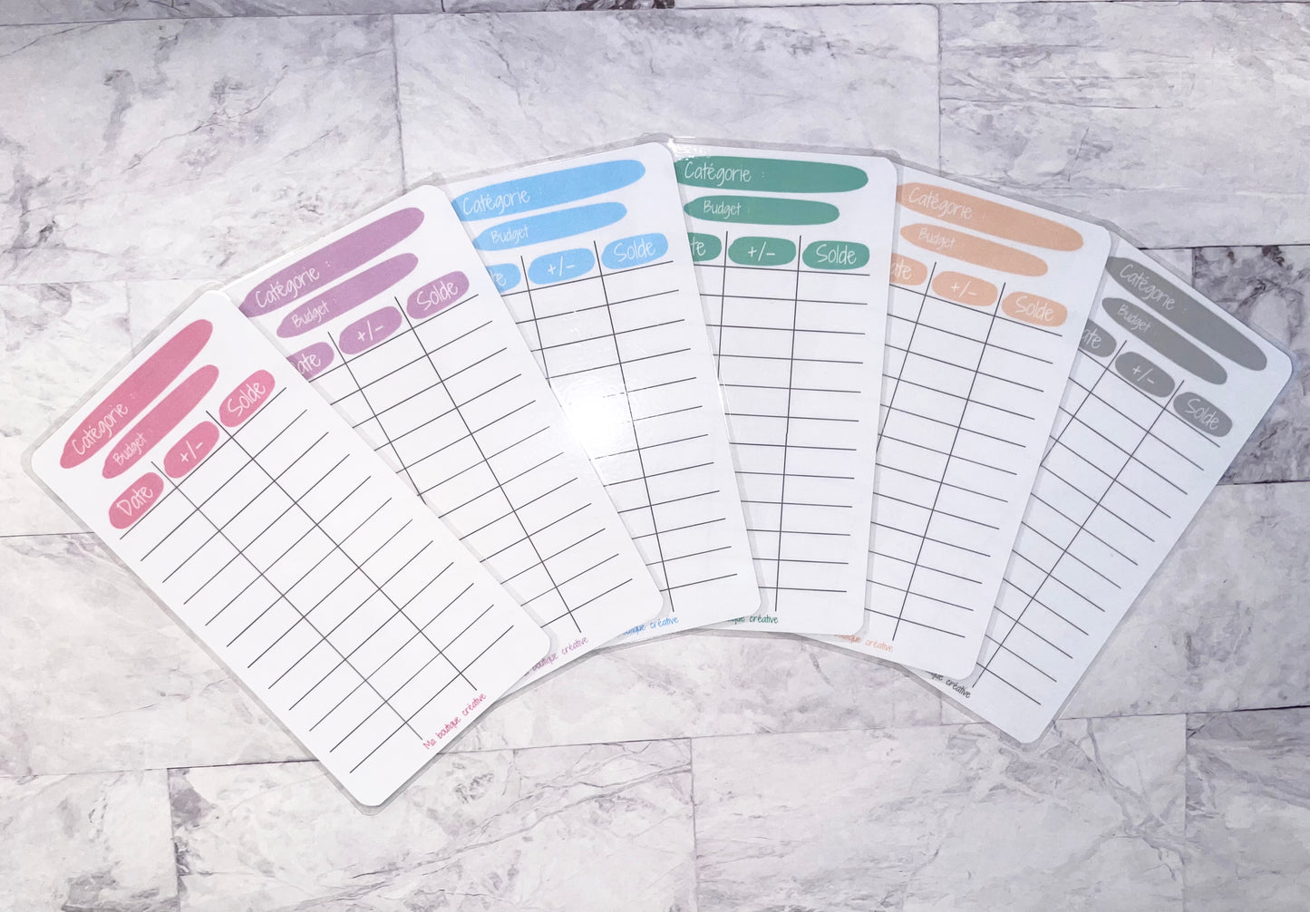 1 Tracker budget coloré (avec ou sans perforations) format A6 ou A7