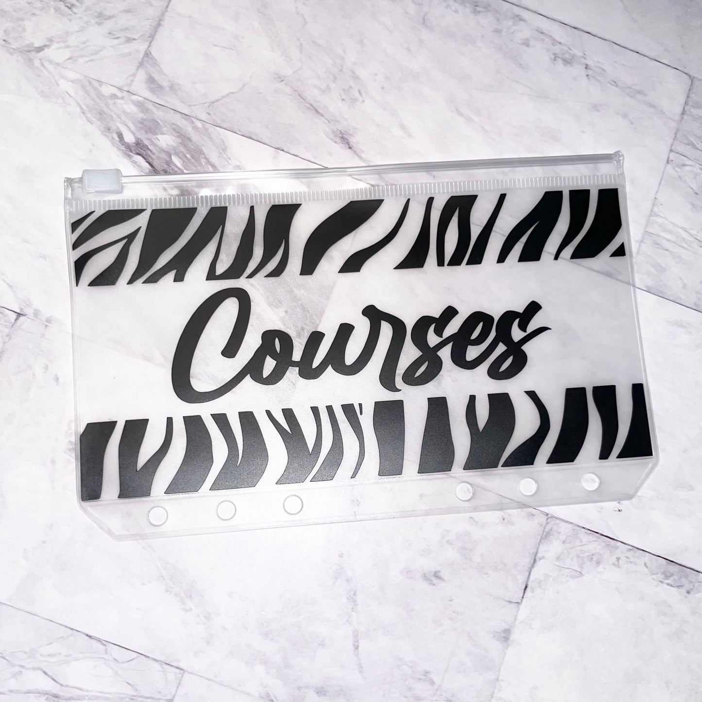 1 enveloppe zip Animal Print