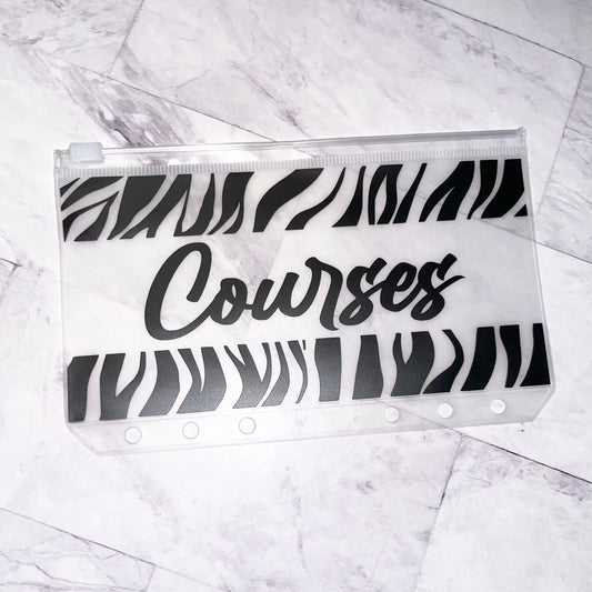 1 enveloppe zip Animal Print