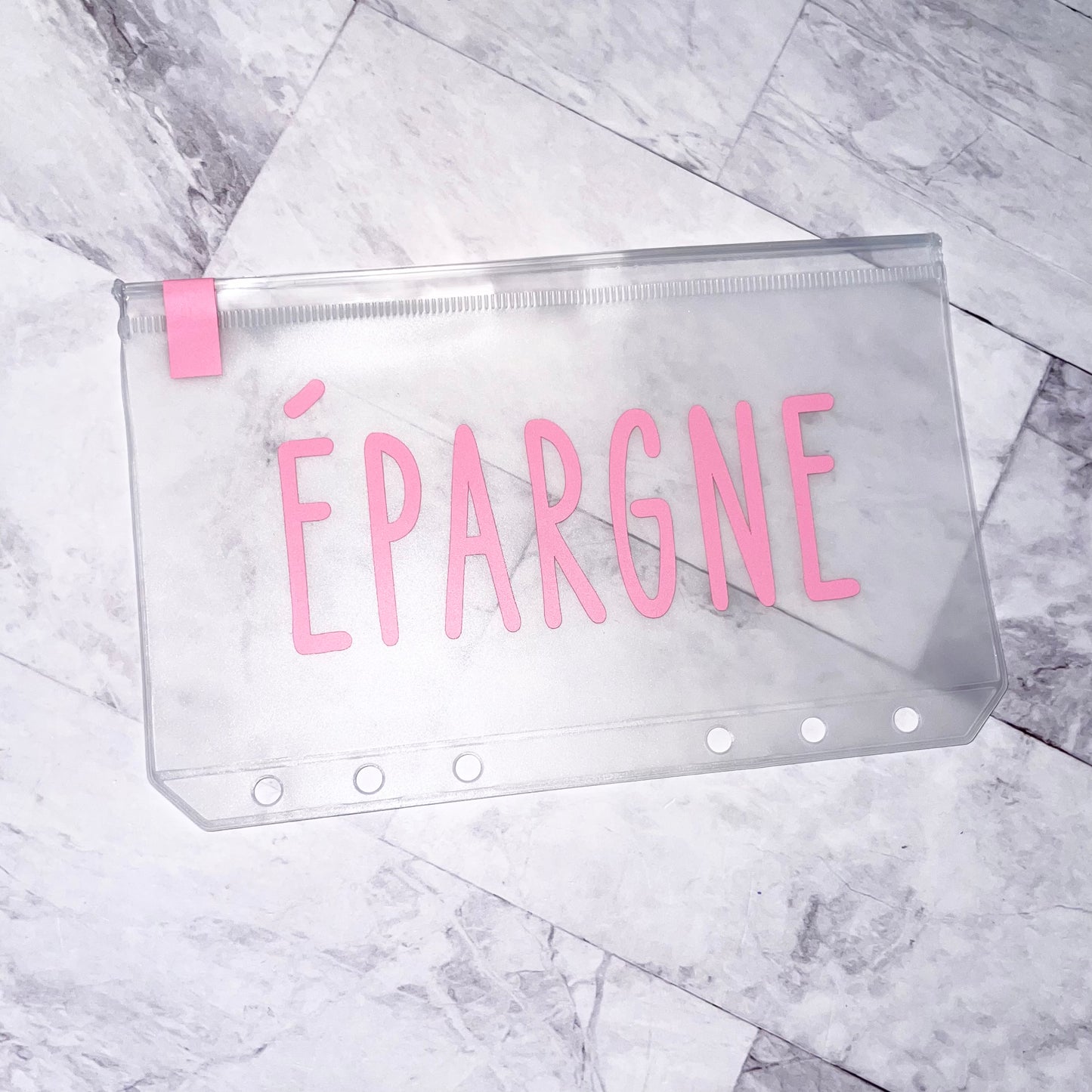 1 enveloppe SANS zip budgétaire personnalisable A6
