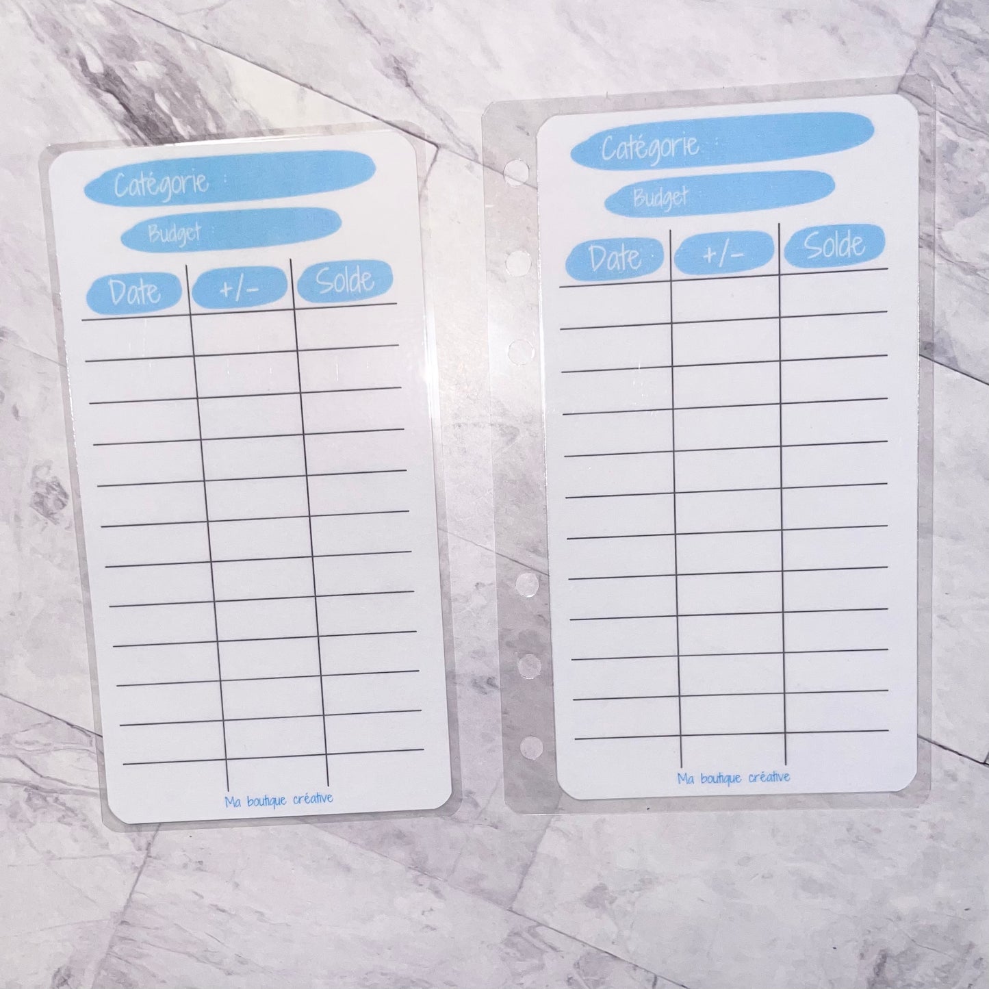 1 Tracker budget coloré (avec ou sans perforations) format A6 ou A7