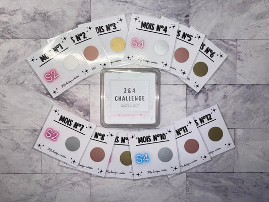 2&4 challenge spécial petit budget sur 12 mois