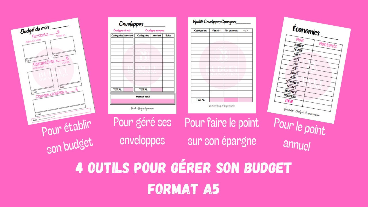 4 outils pour gérer son budget enveloppes format A5
