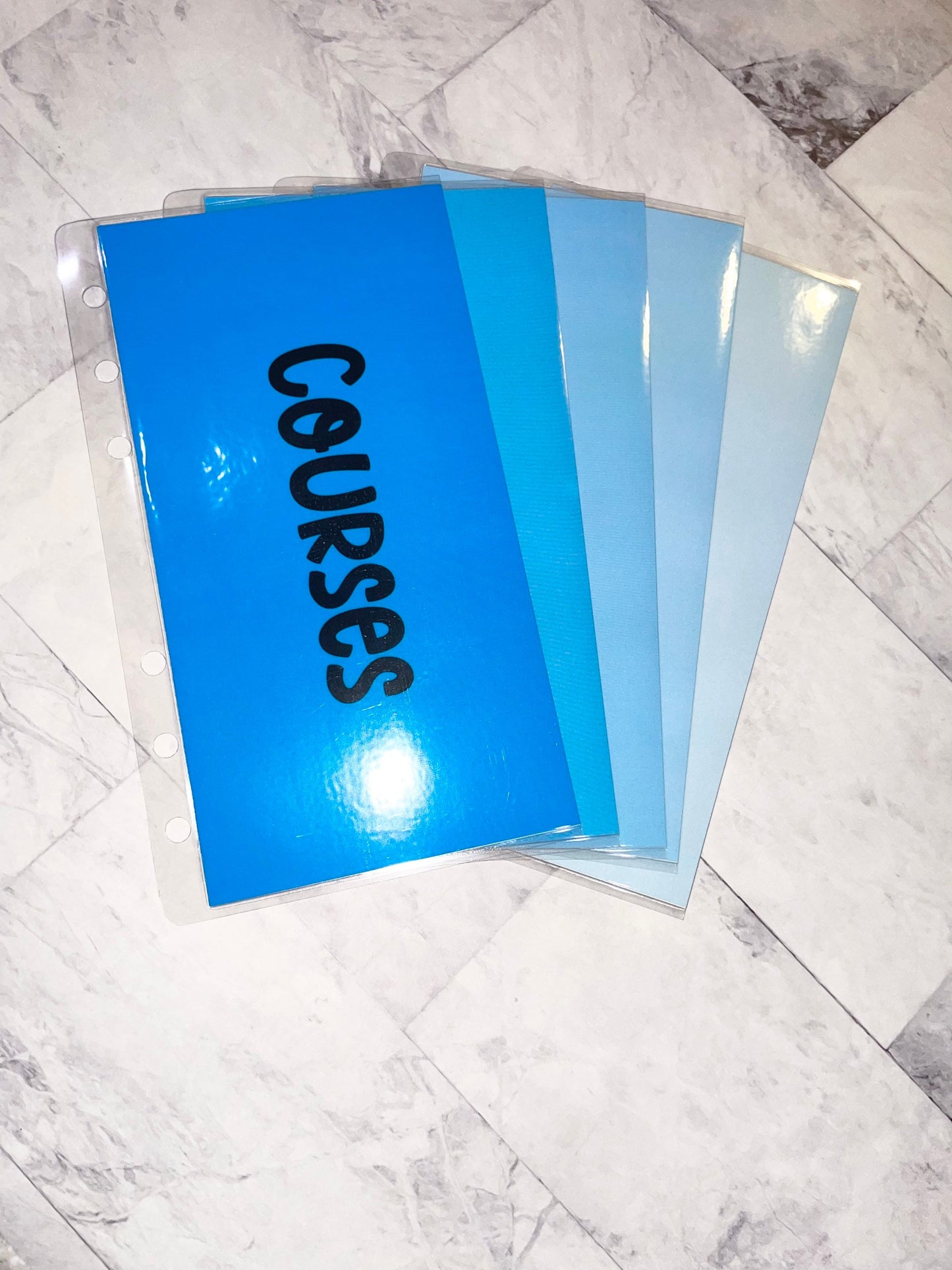 Lot de 5 enveloppes budget plastifiées A6 + trackers intégrés personnalisable