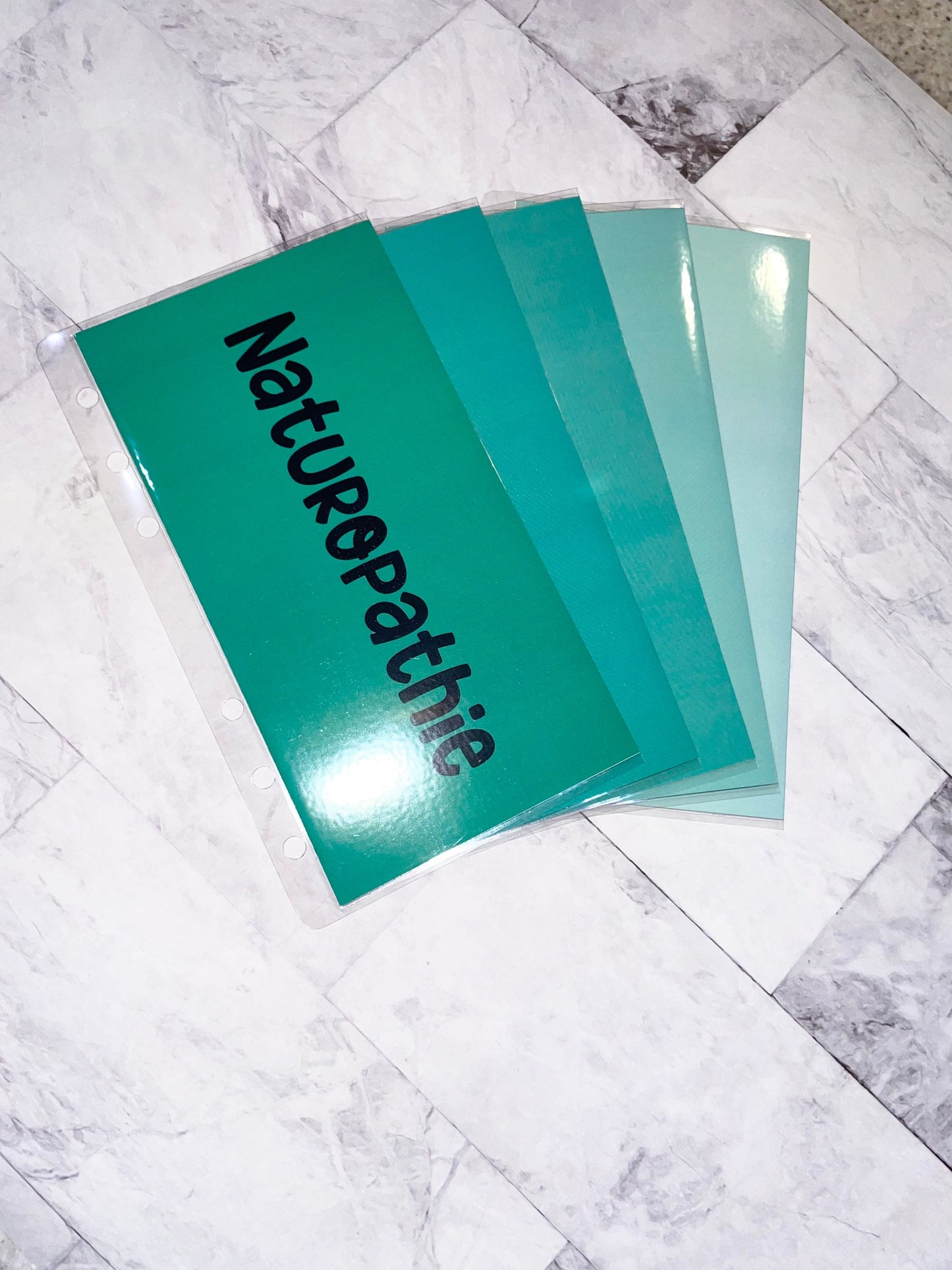 Lot de 5 enveloppes budget plastifiées A6 + trackers intégrés personnalisable