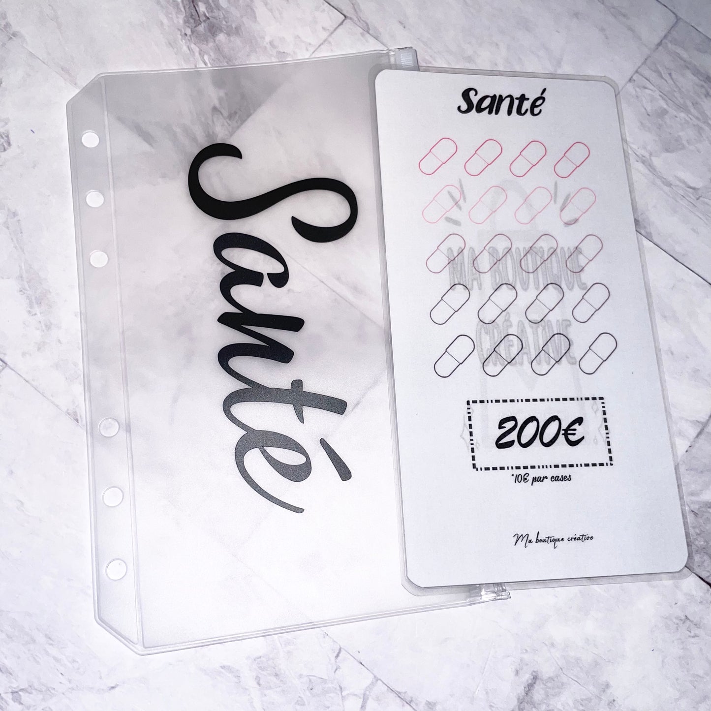 Kit Santé 200€ enveloppe zip A6 + tracker