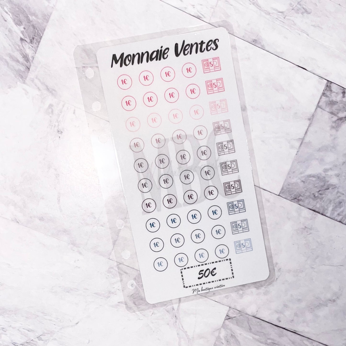 1 Tracker Monnaie Ventes format A6