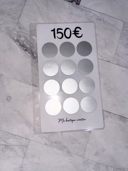 Challenges budget à gratter format A6