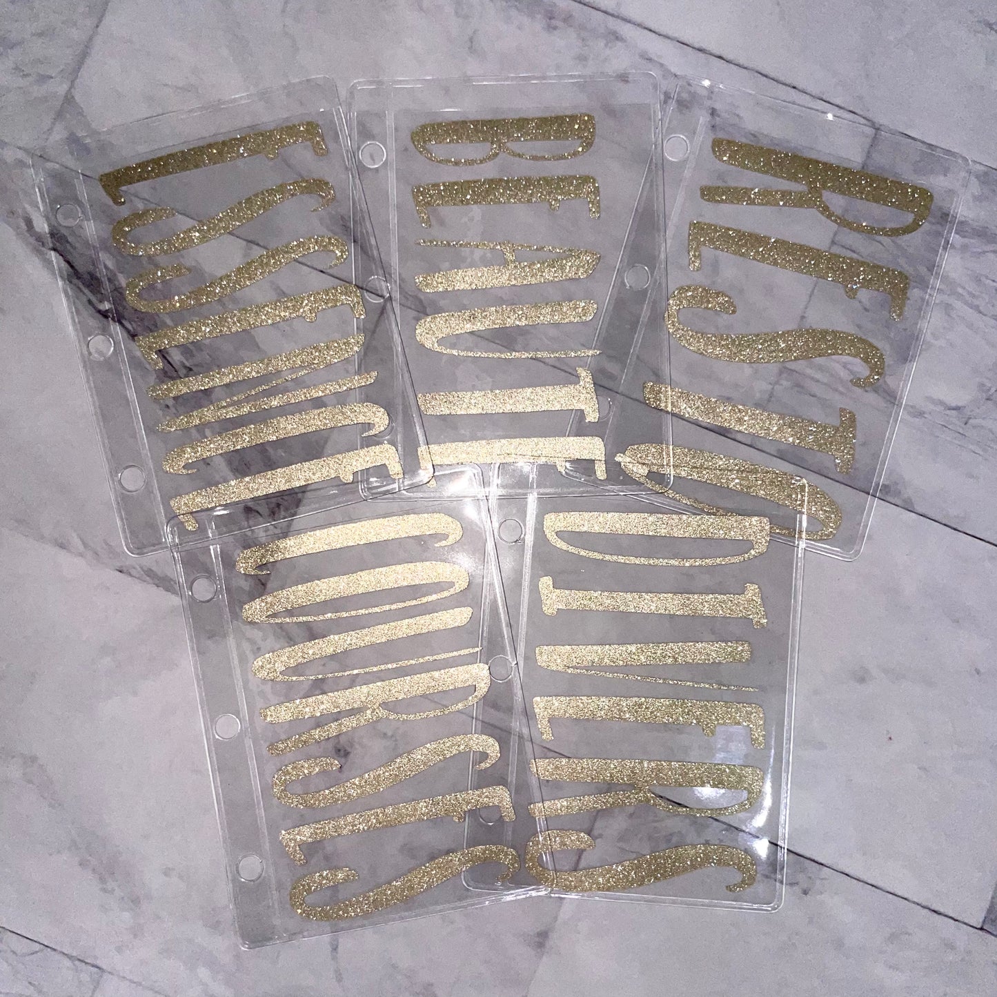 Lot de 5 enveloppes budgétaire A8, 3 anneaux personnalisable