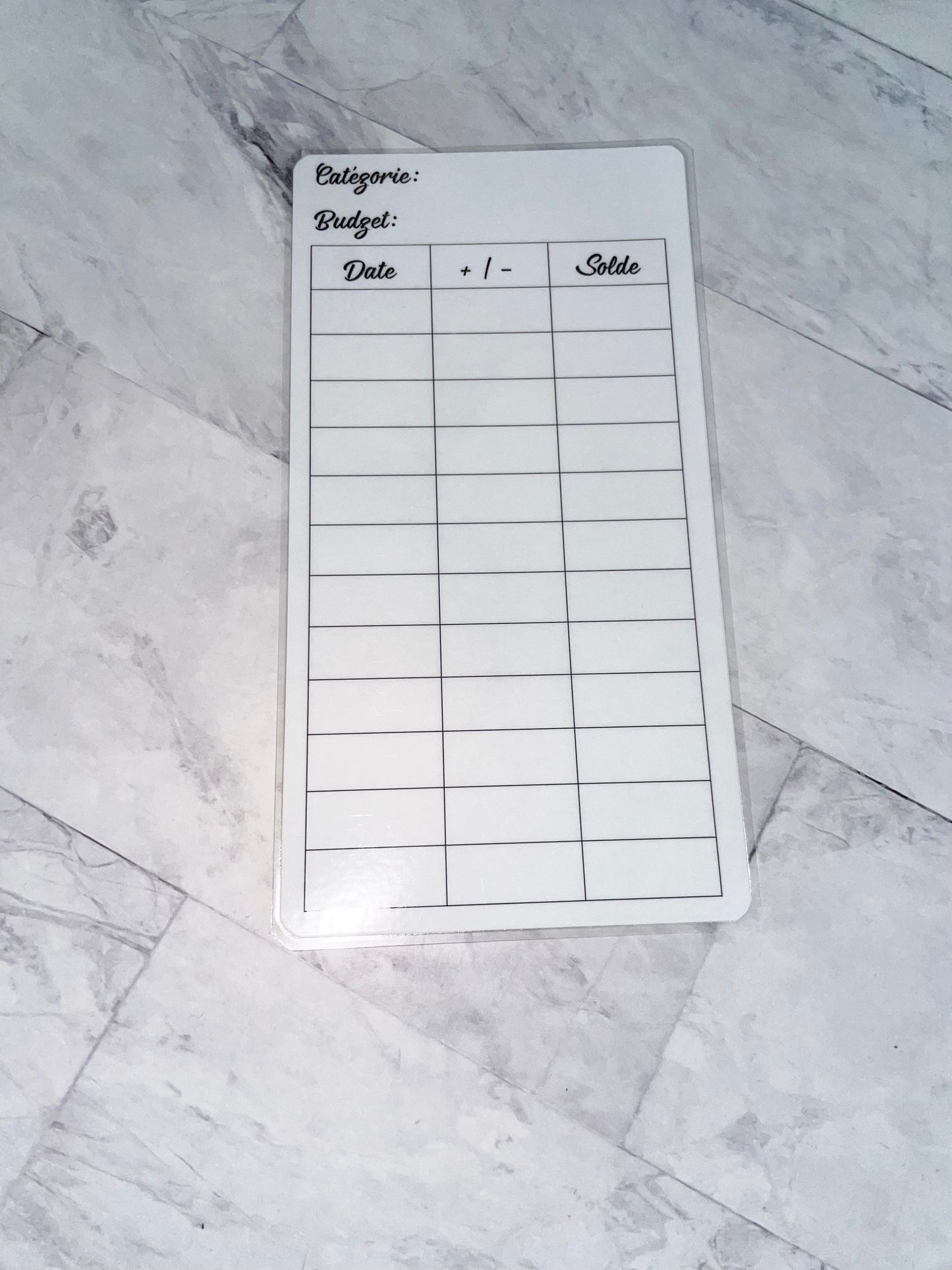 1 tracker format A6 avec ou sans perforations