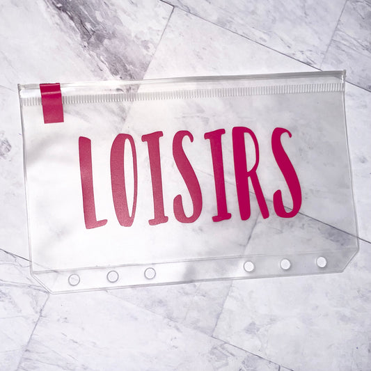 1 enveloppe SANS zip budgétaire personnalisable A6