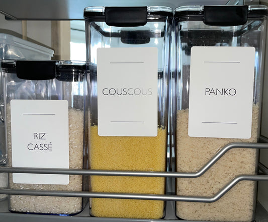 Etiquette(s) personnalisée(s) pour bocaux waterproof