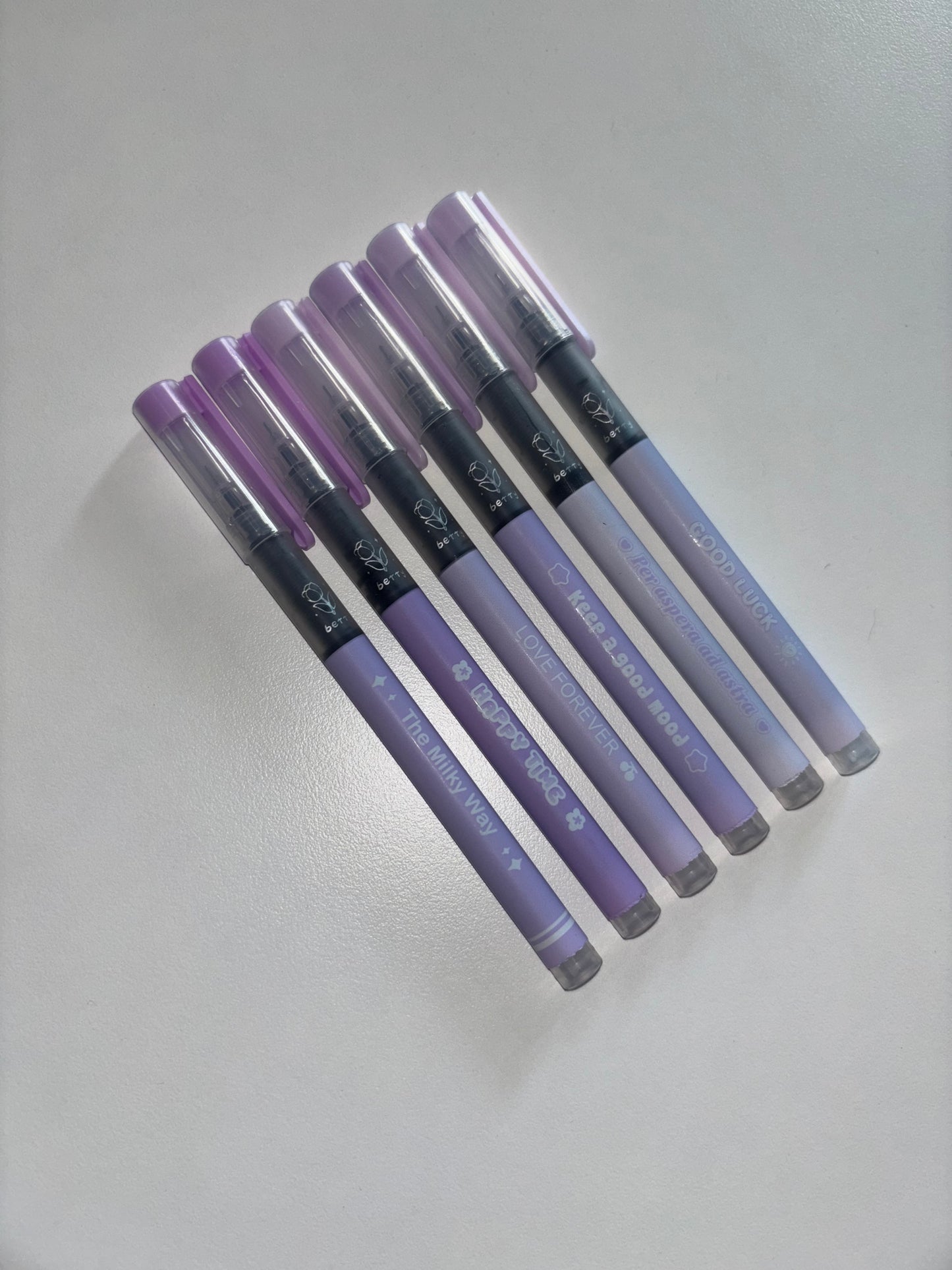 Lot de 6 stylos colorés