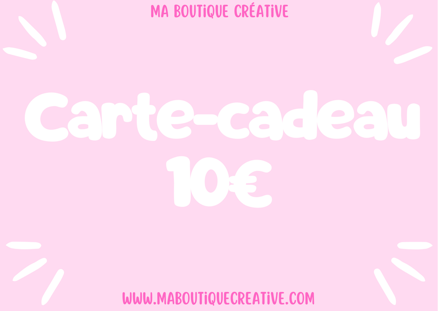 Carte-cadeau  « Ma boutique créative »