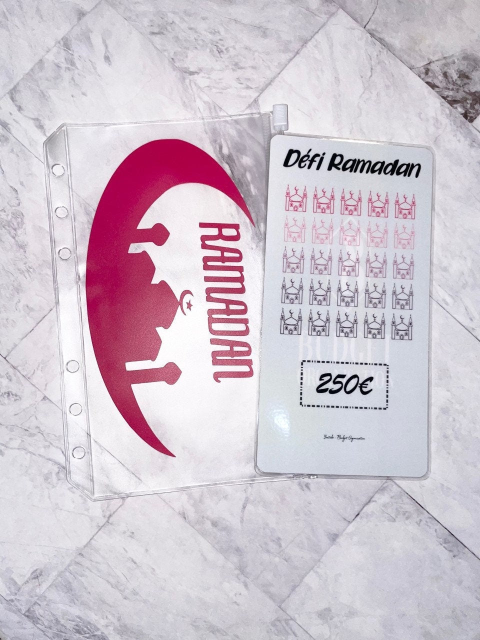 Kit défi Aïd ET/OU Ramadan pour avoir 250 euros enveloppe zip A6 +