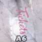 1 enveloppe budgétaire personnalisable à rabat format A6