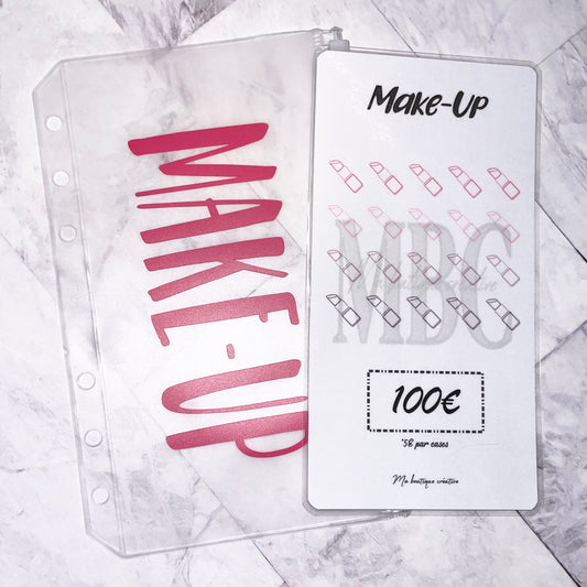 Kit Make-Up 100€ enveloppe zip A6 + tracker
