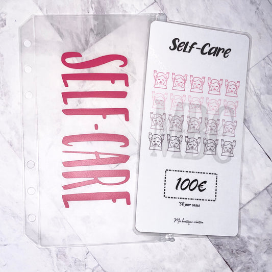 Kit Self-Care 100€ enveloppe zip A6 + tracker